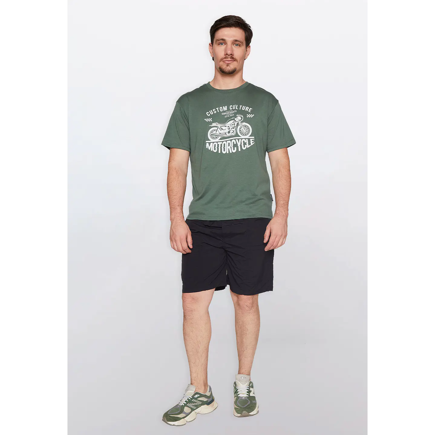 Bermuda Hombre Taslan Basic Negro Familyshop 4