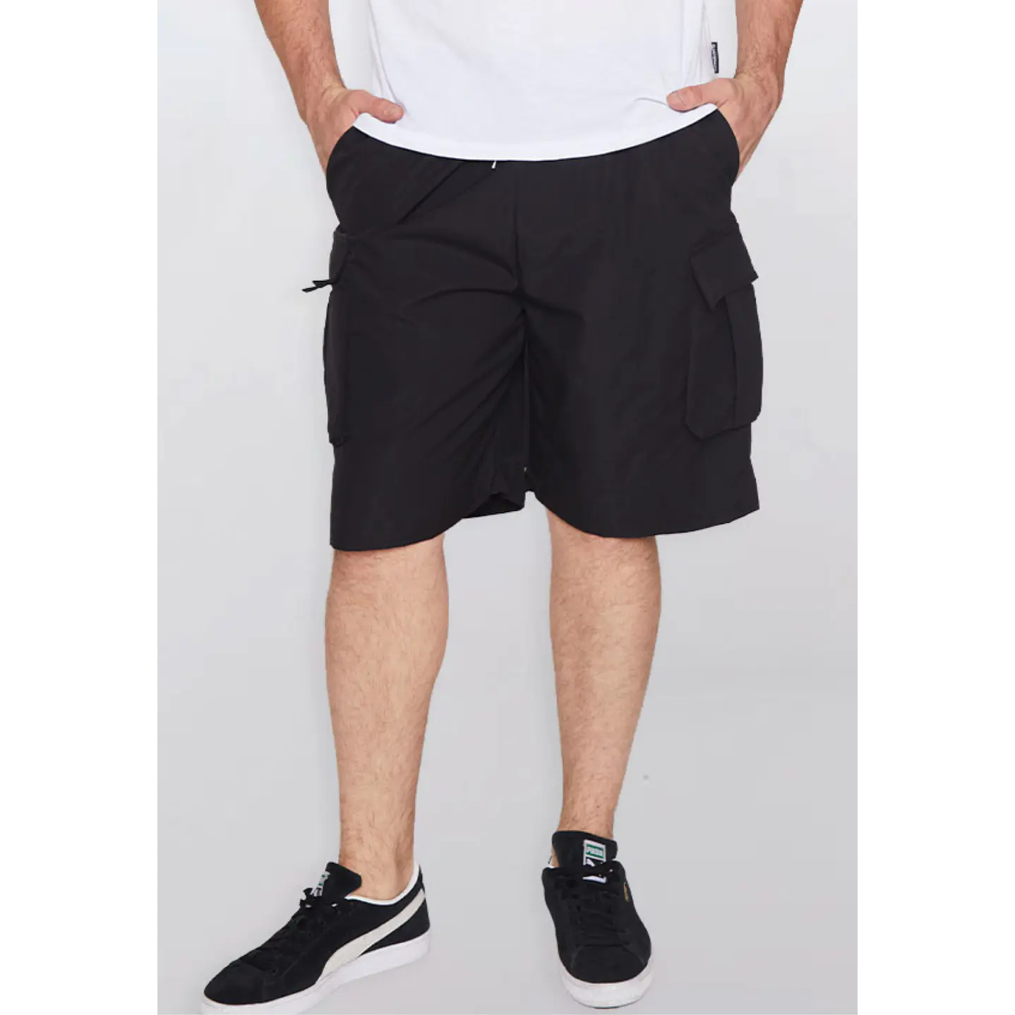Bermuda Hombre Cargo Hibrida Negro Familyshop 1