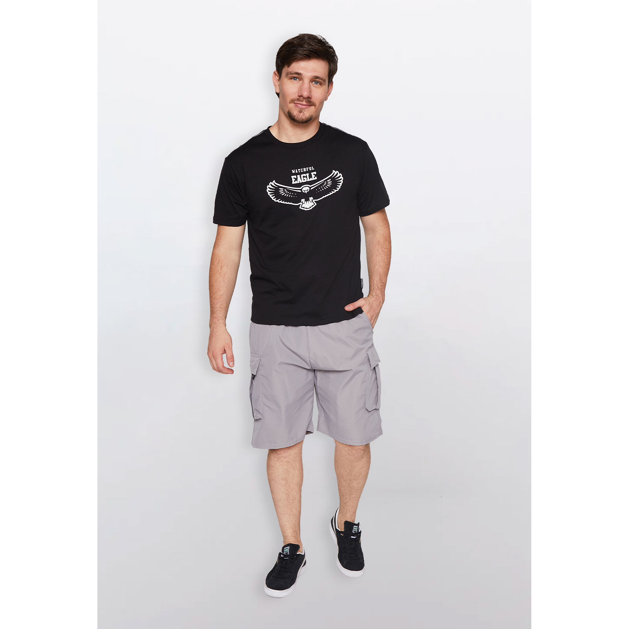Polera Hombre Basic Eagle Negro Familyshop 2