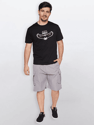 Polera Hombre Basic Eagle Negro Familyshop