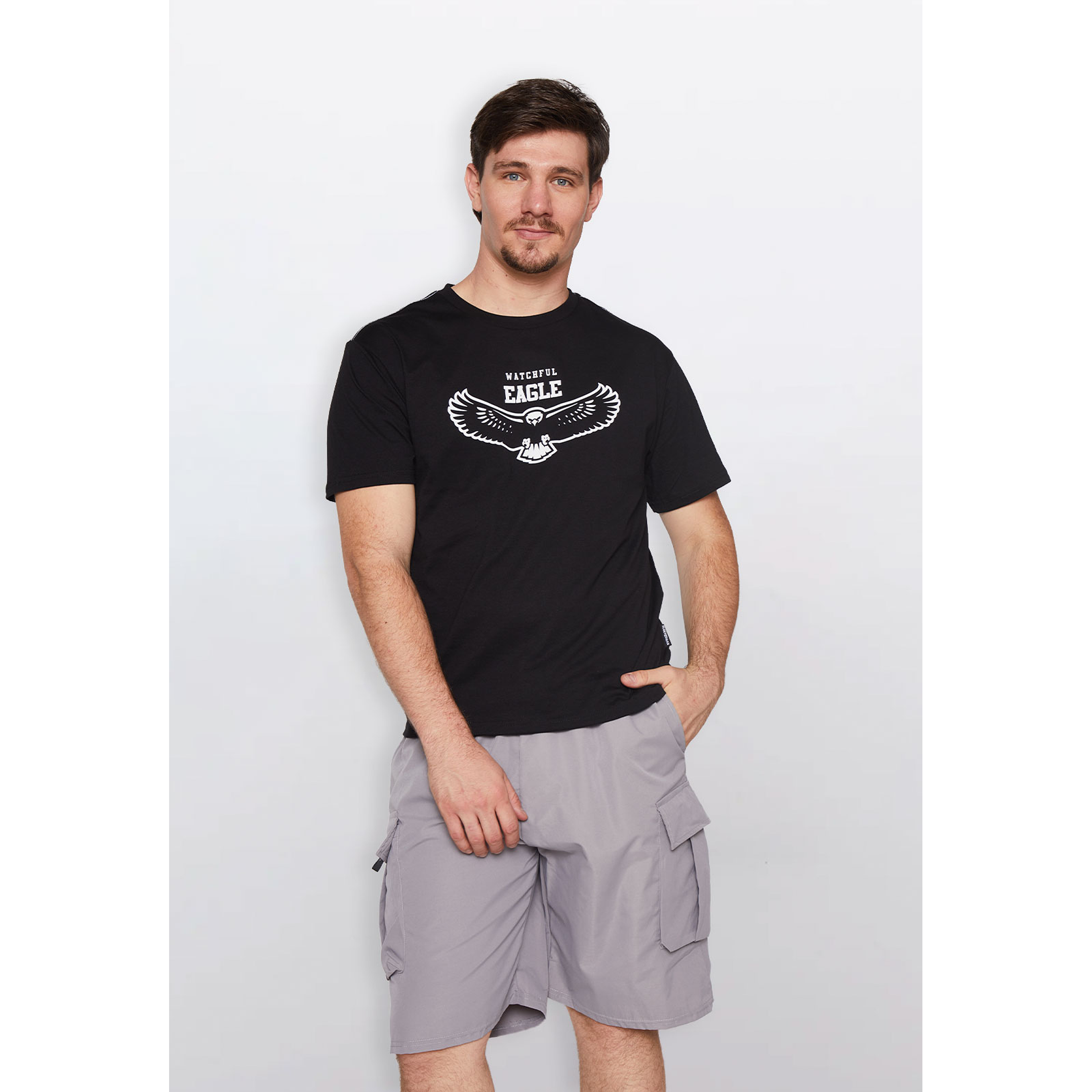 Polera Hombre Basic Eagle Negro Familyshop 1