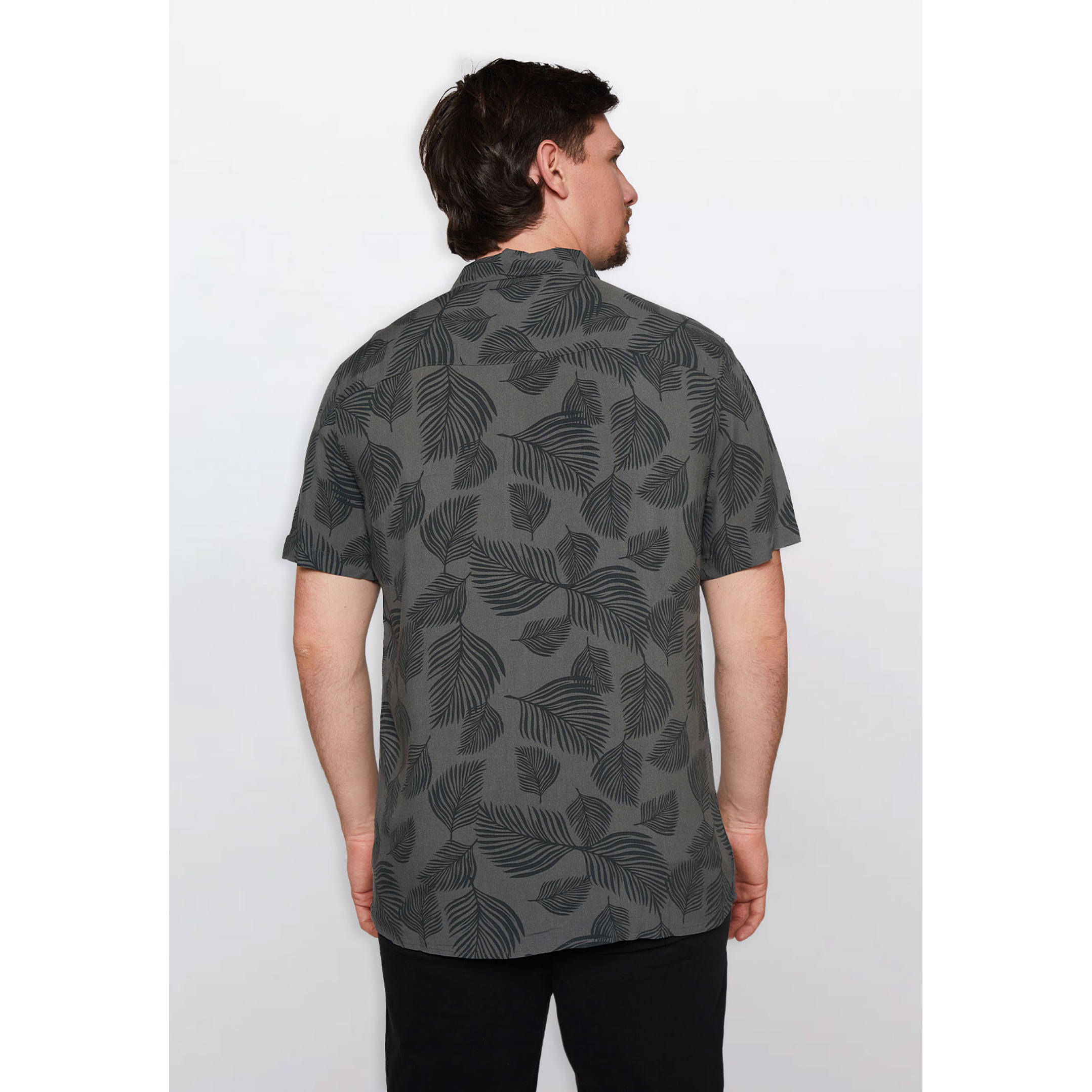 Camisa Hombre Bols Hojas Verde Familyshop 4