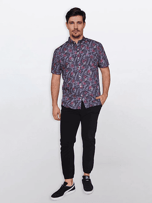 Camisa Hombre Pop Negro Familyshop