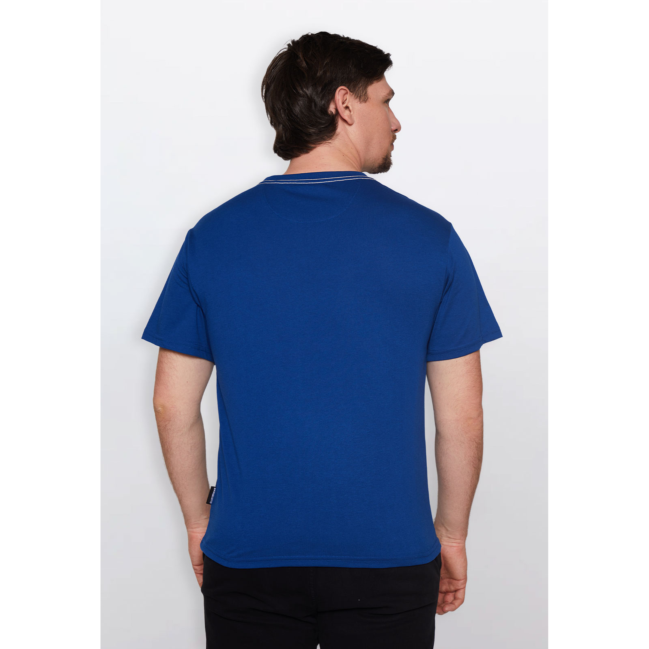 Polera Hombre Basic1 Color Azul Familyshop 3