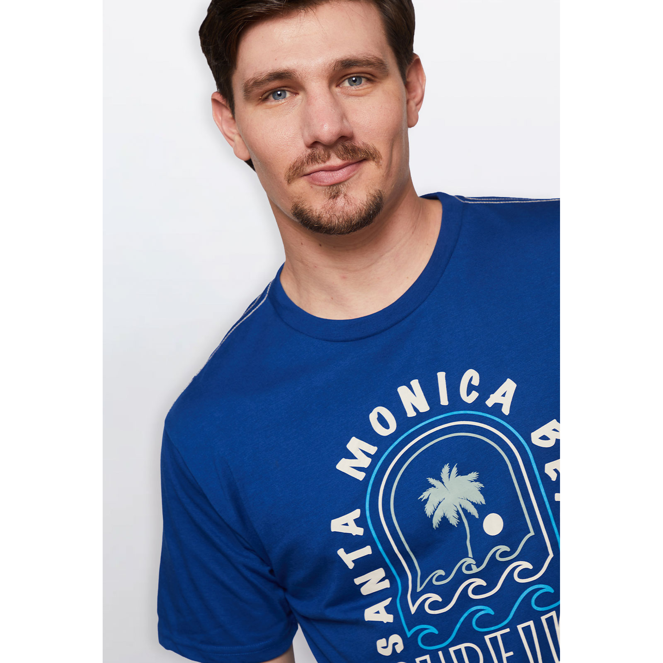 Polera Hombre Basic1 Color Azul Familyshop 4