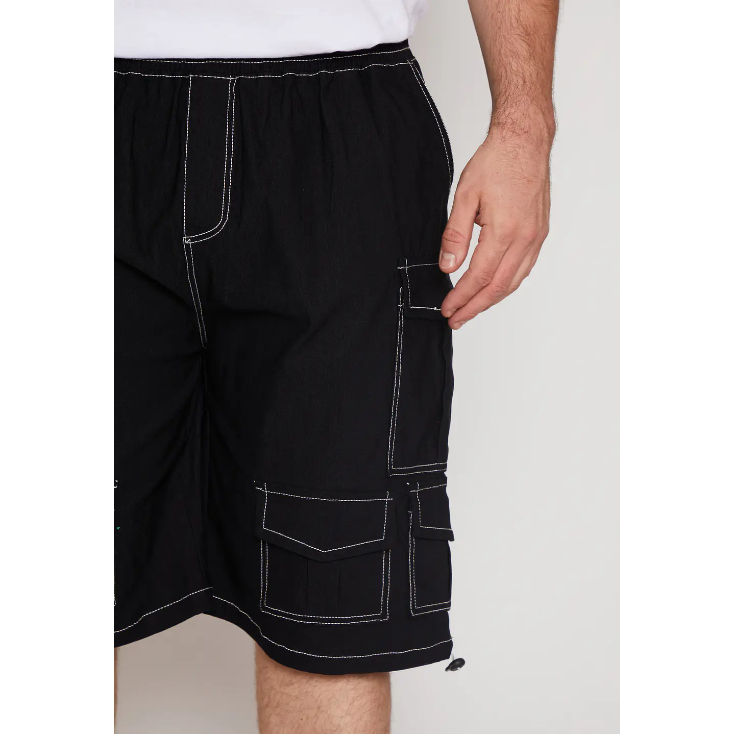 Bermuda Hombre Multicargo Negro Familyshop 3