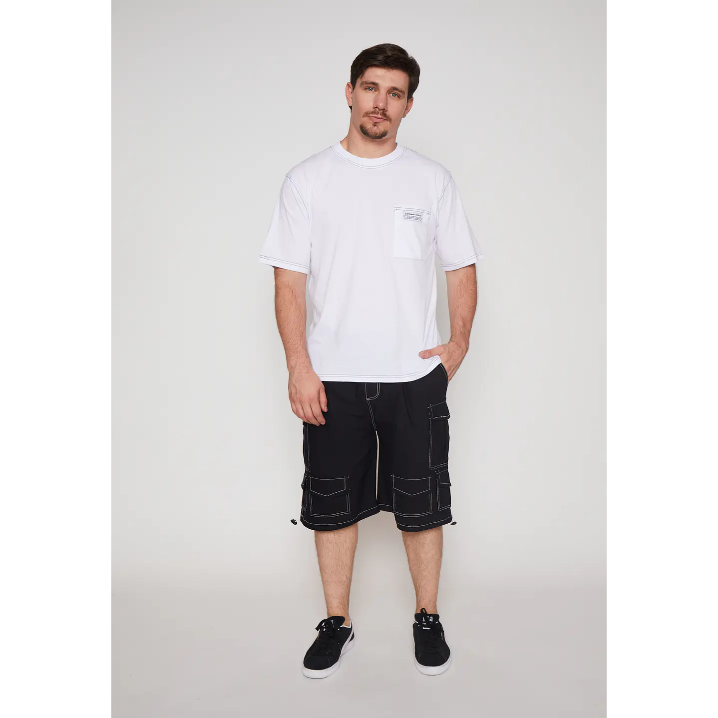 Bermuda Hombre Multicargo Negro Familyshop 2