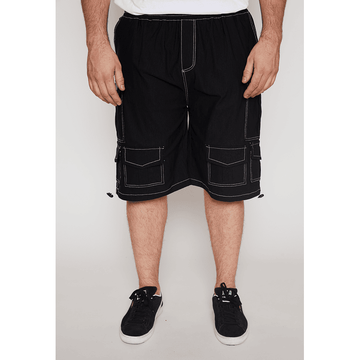 Bermuda Hombre Multicargo Negro Familyshop 1