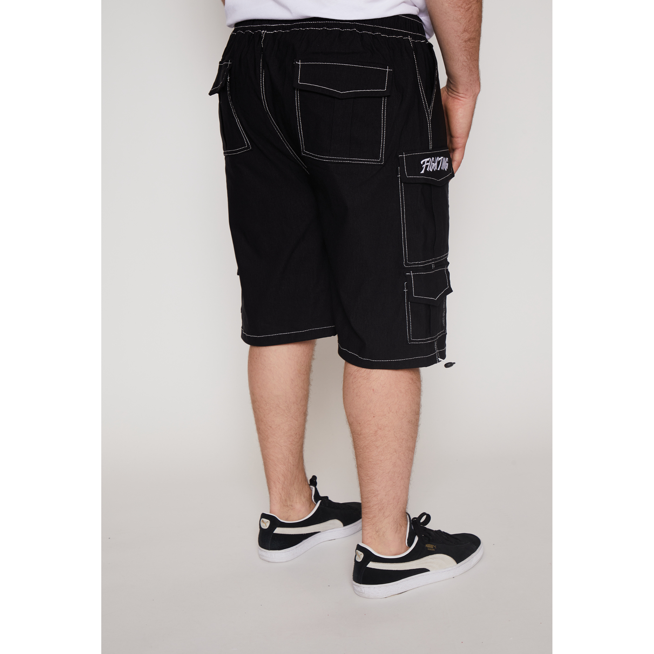Bermuda Hombre Multicargo Negro Familyshop 4