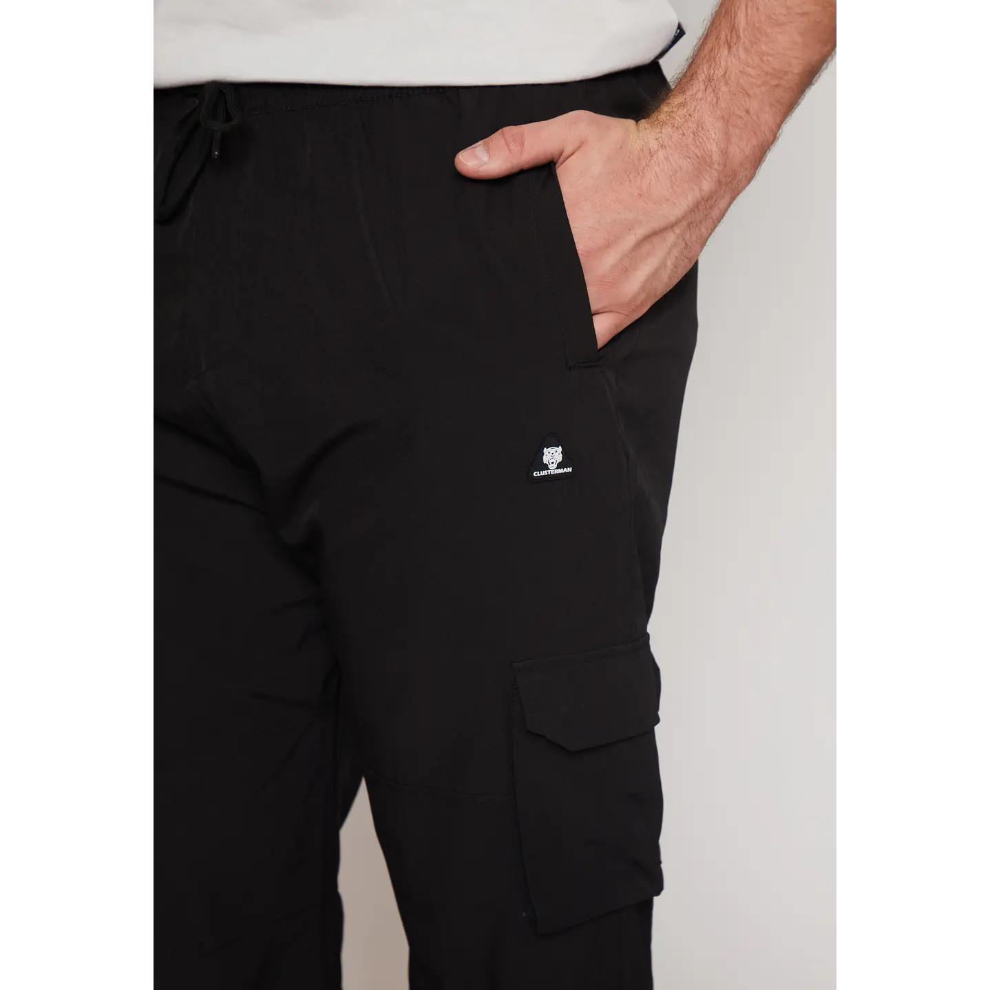 Pantalón Hombre Cargo Negro Familyshop 3