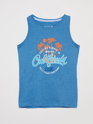 Polera Surfing Sin Mangas Azul Familyshop