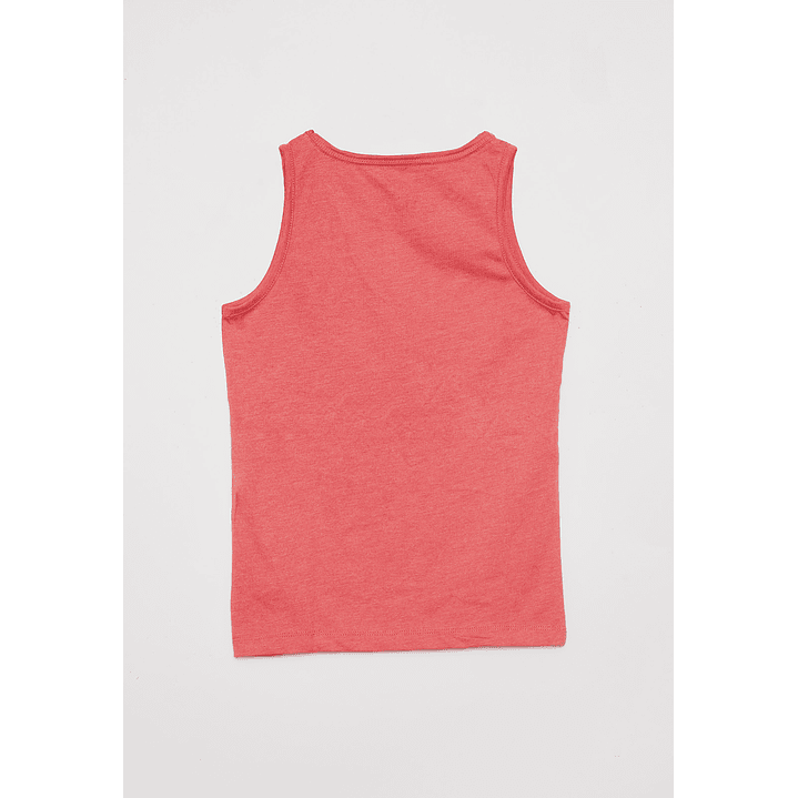 Polera Niño Sin Mangas Rojo Familyshop 2