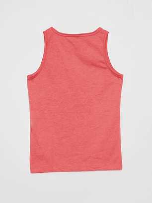 Polera Niño Sin Mangas Rojo Familyshop