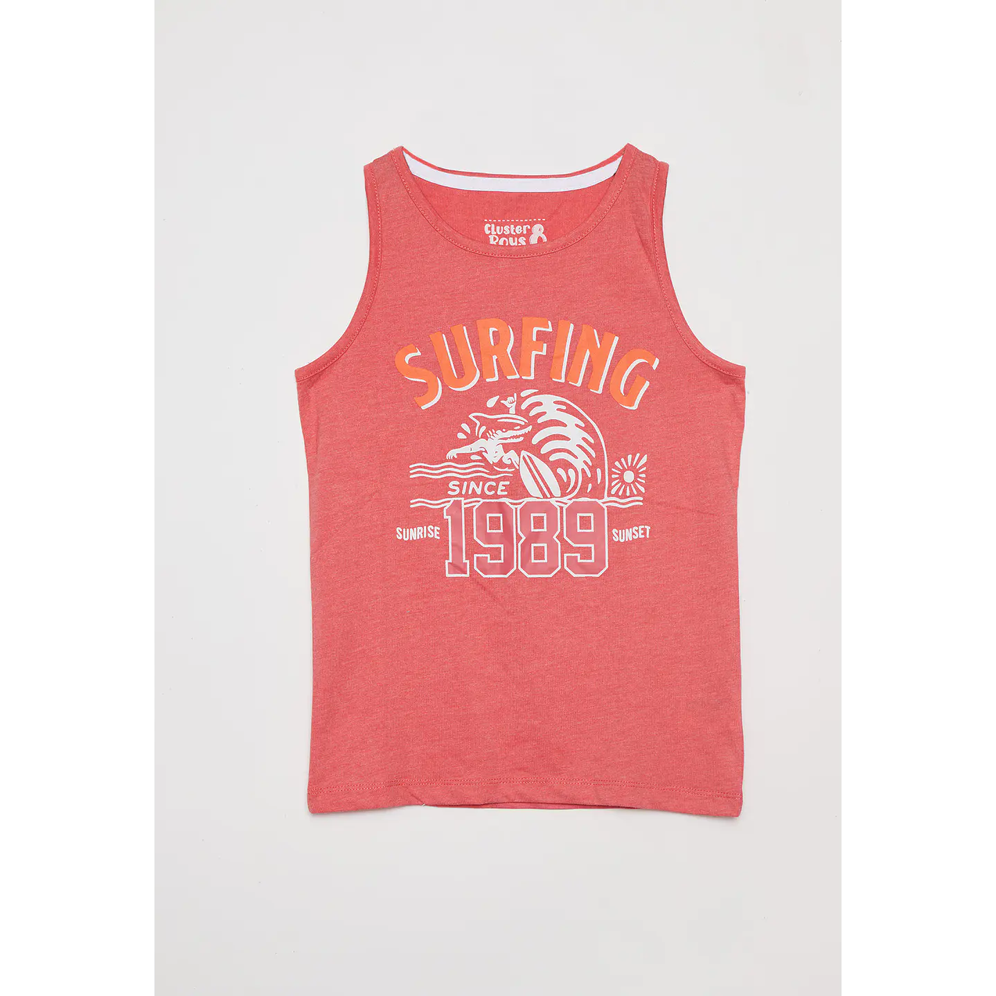 Polera Niño Sin Mangas Rojo Familyshop 1