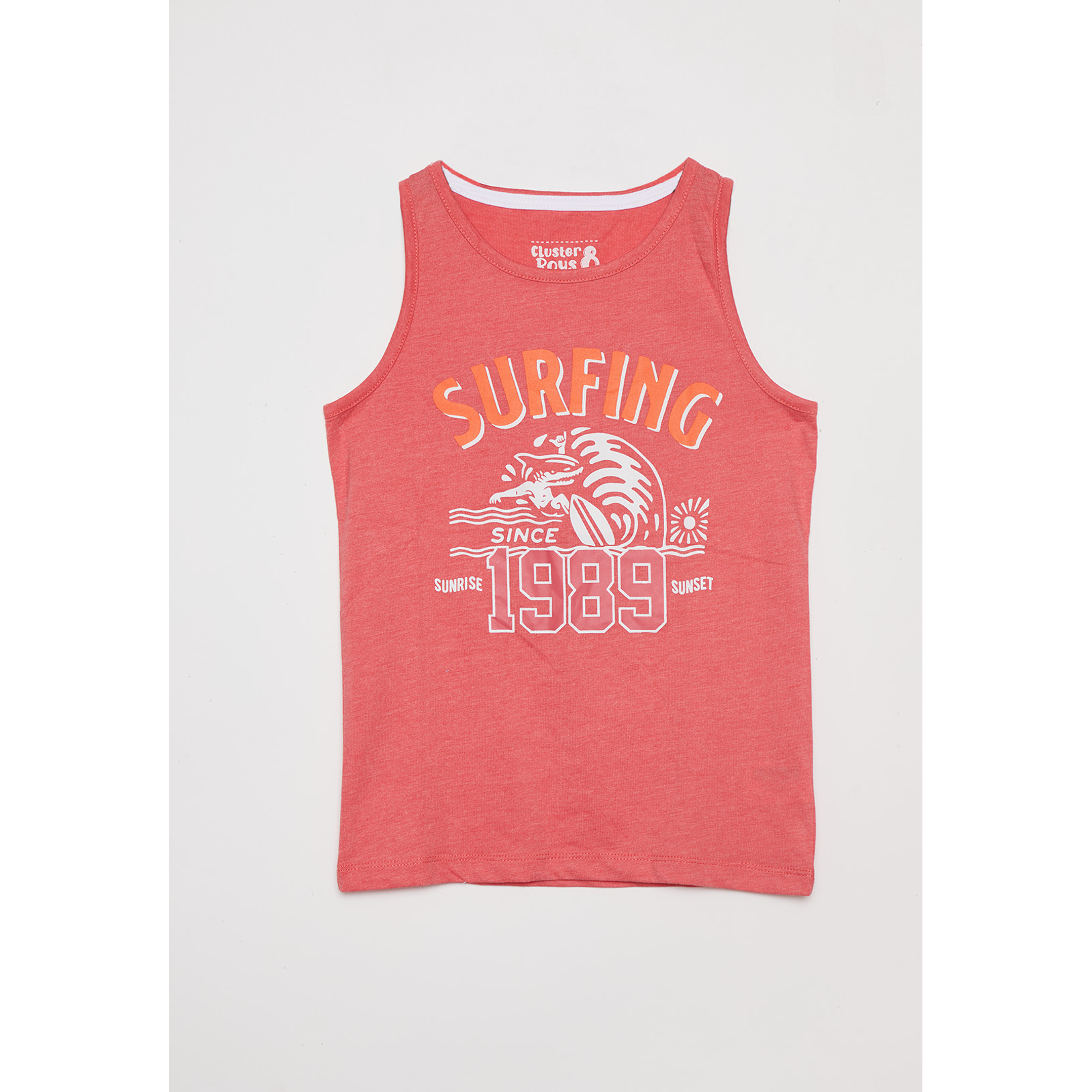 Polera Niño Sin Mangas Rojo Familyshop 1