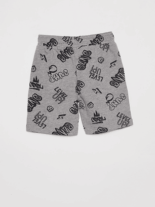 Bermuda Niño Graffiti Gris Familyshop