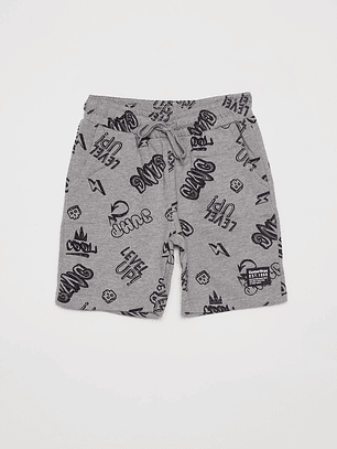 Bermuda Niño Graffiti Gris Familyshop