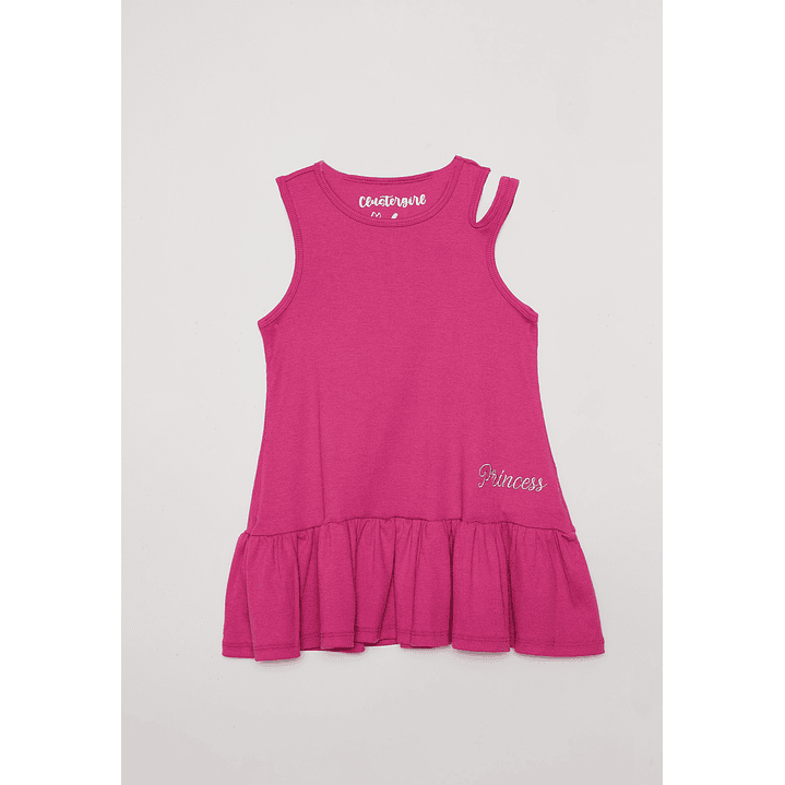 Vestido Niña Sin Mangas Fucsia Familyshop 1