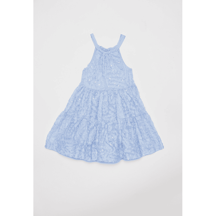 Vestido Niña Sin Mangas Celeste Familyshop 1