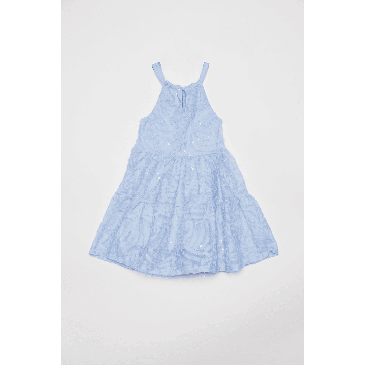 Vestido Niña Sin Mangas Celeste Familyshop 2