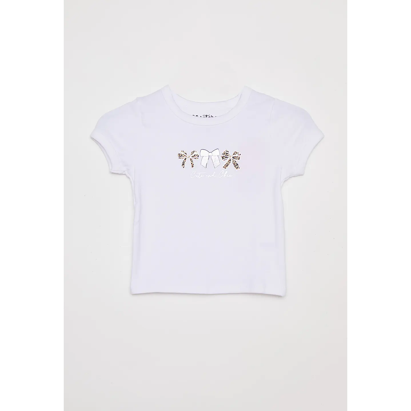Polera Niña Lazos Blanco Familyshop 1