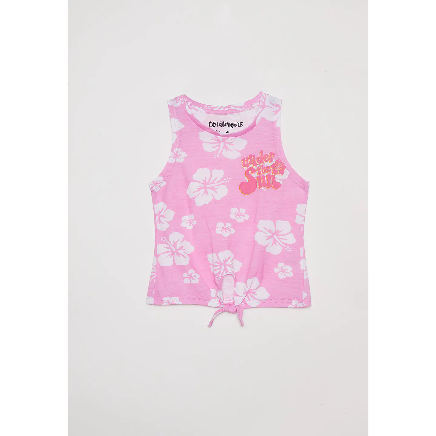 Polera Niña Nudo Rosado Familyshop 1