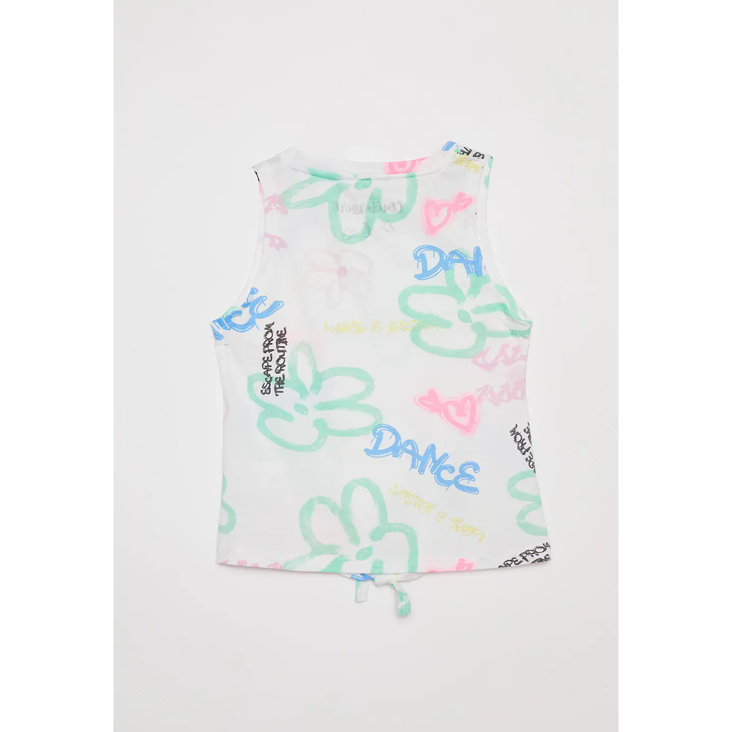 Polera Niña Sin Mangas Crudo Familyshop 2