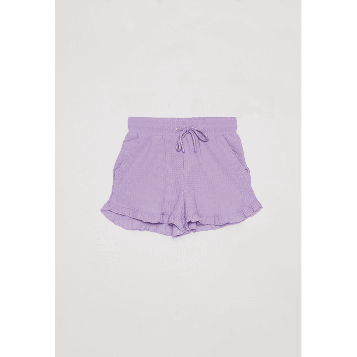 Short Niña Corto Morado Familyshop 1