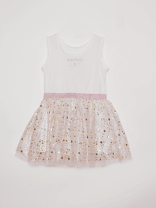 Vestido Niña Queen Blanco Familyshop