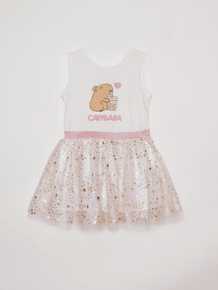 Vestido Niña Queen Blanco Familyshop