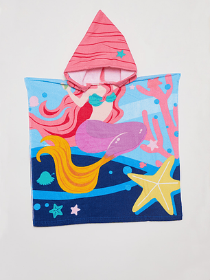 Toalla Infantil Sirena Azul Familyshop