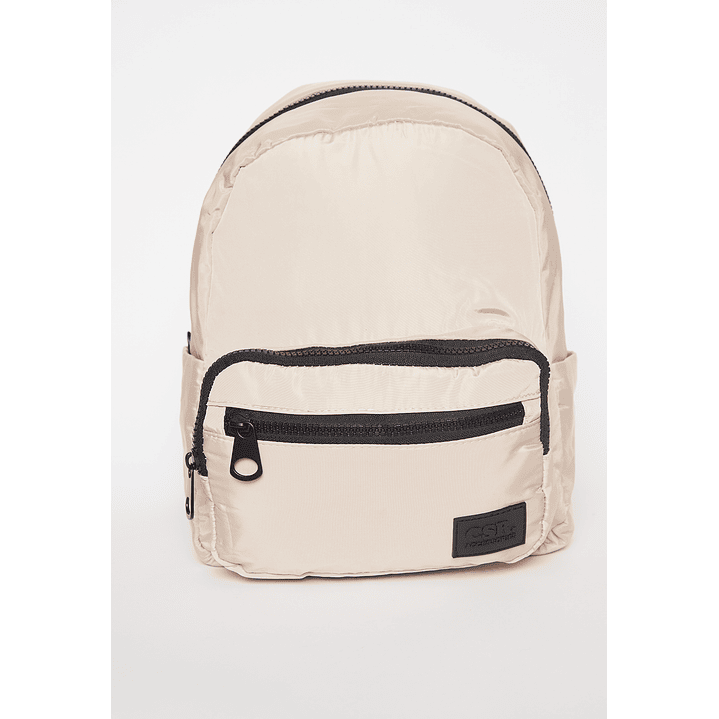 Cartera Tela Acolchada Mujer Beige Familyshop 1