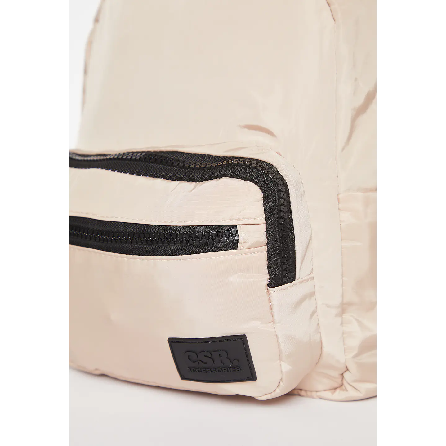 Cartera Tela Acolchada Mujer Beige Familyshop 2