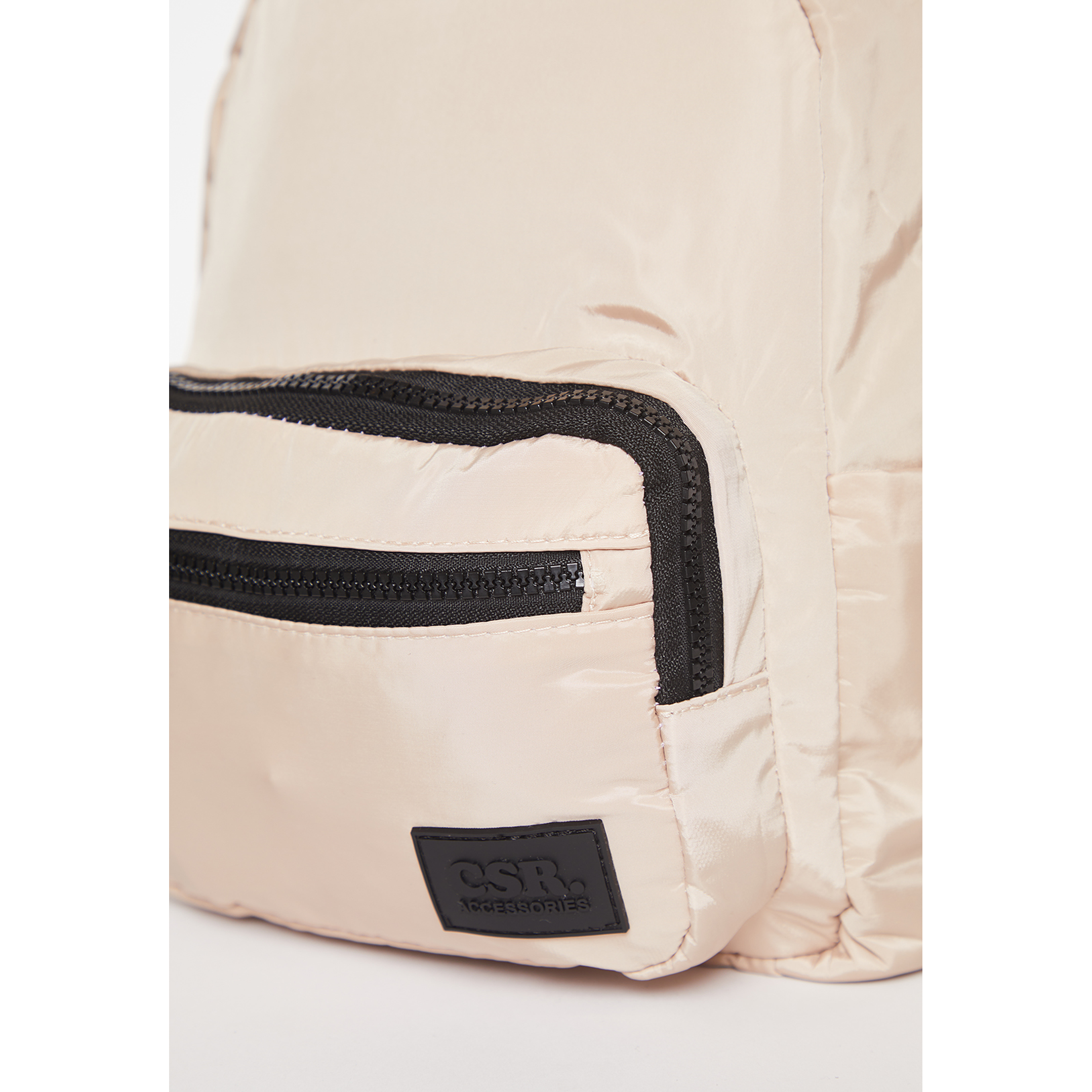 Cartera Tela Acolchada Mujer Beige Familyshop 2