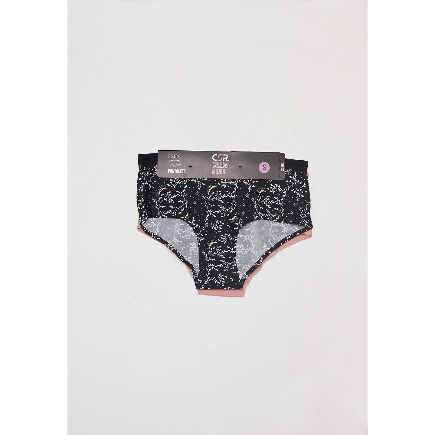 Calzón Bipack Pantaleta Microfibra Mujer Negro Familyshop 3