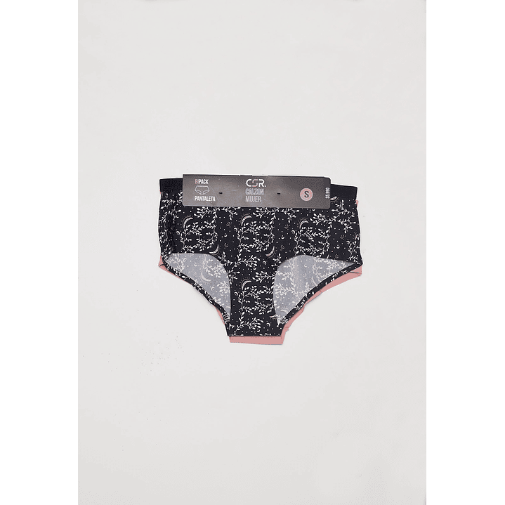 Calzón Micro Liso Mujer Negro Familyshop 3