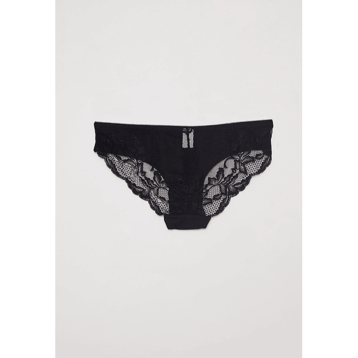 Calzón Encaje Mujer Negro Familyshop 1