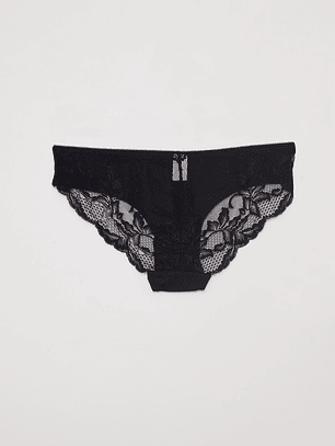 Calzón Encaje Mujer Negro Familyshop
