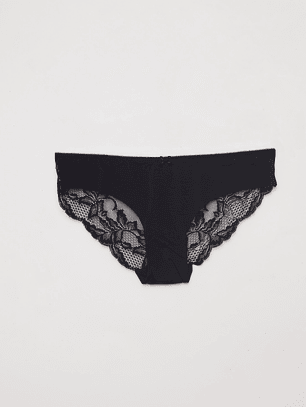 Calzón Encaje Mujer Negro Familyshop