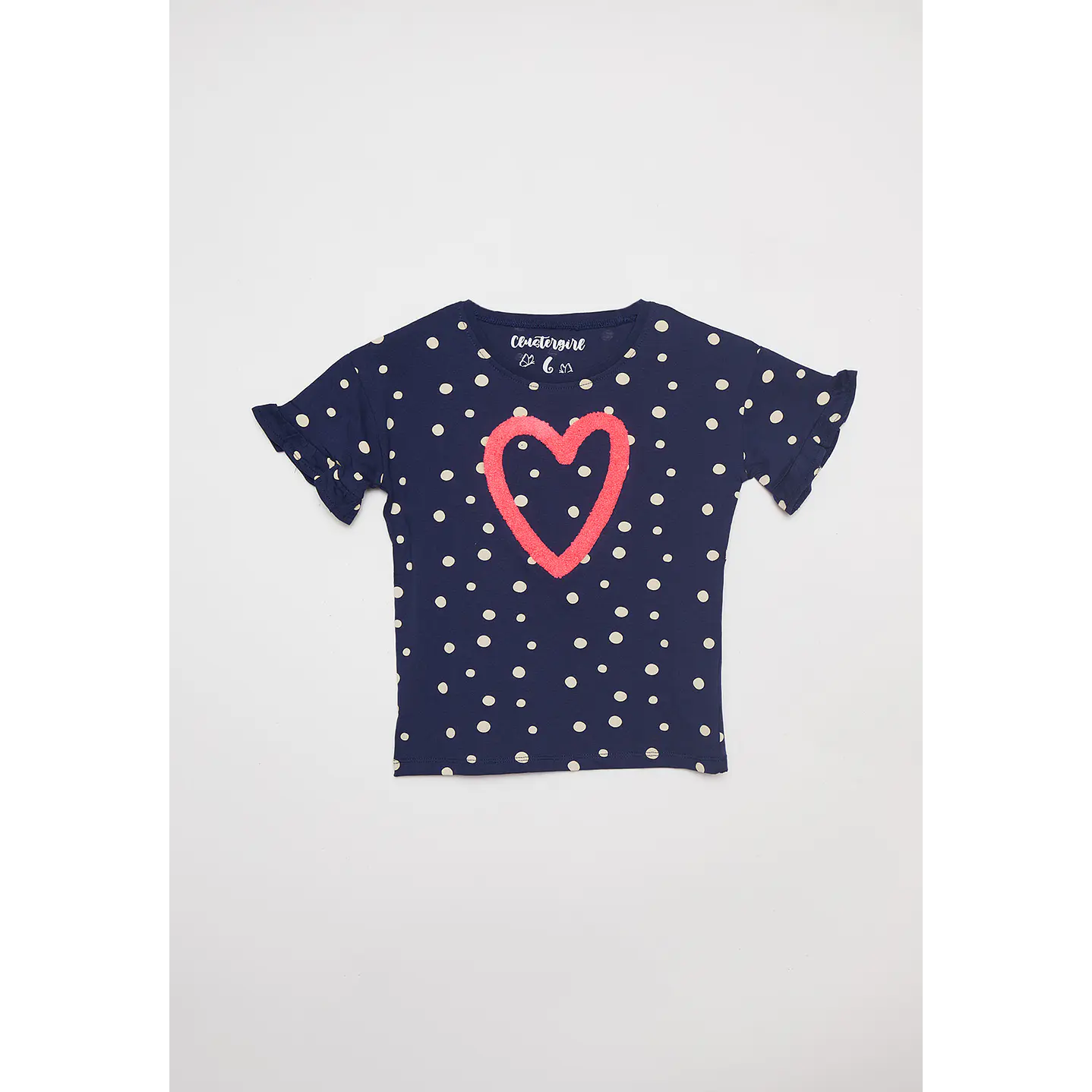 Polera Niña Lunares Azul Familyshop 1