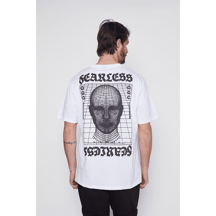 Polera Cruz Graffiti Hombre Blanco Familyshop 3