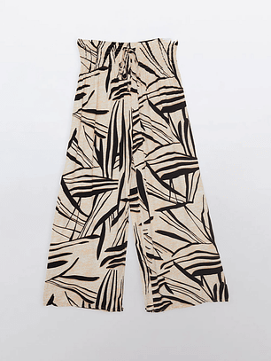 Pantalón Palazzo Mujer Beige Familyshop