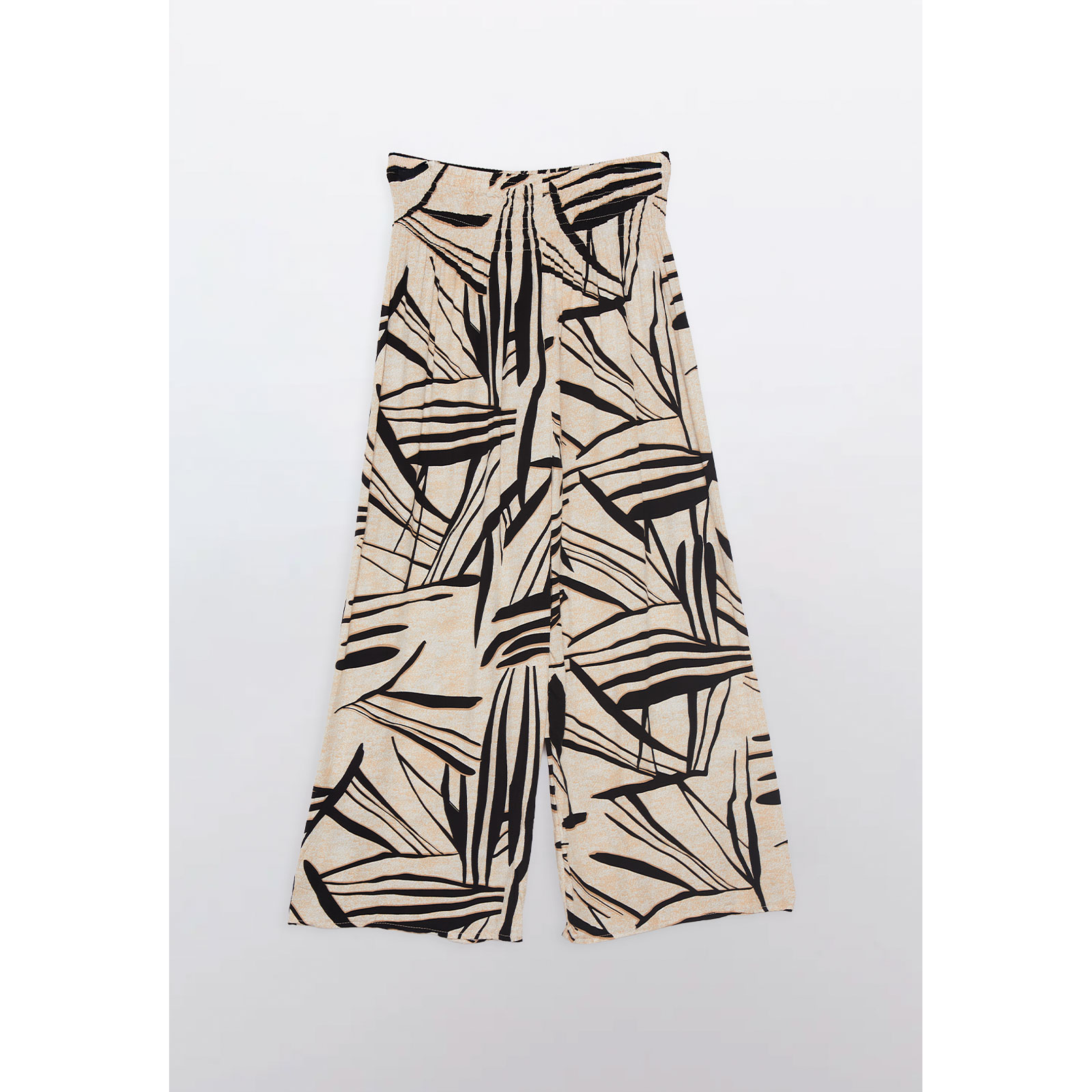 Pantalón Palazzo Mujer Beige Familyshop 2