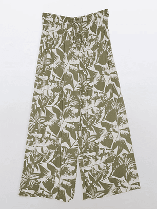 Pantalón Palazzo Mujer Verde Familyshop