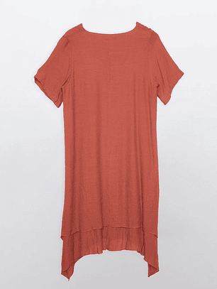 Vestido Mujer Manga Corta Coral Familyshop