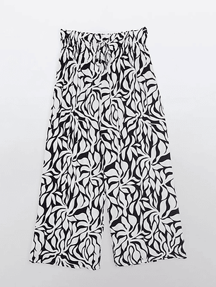 Pantalón Palazzo Mujer Blanco Familyshop