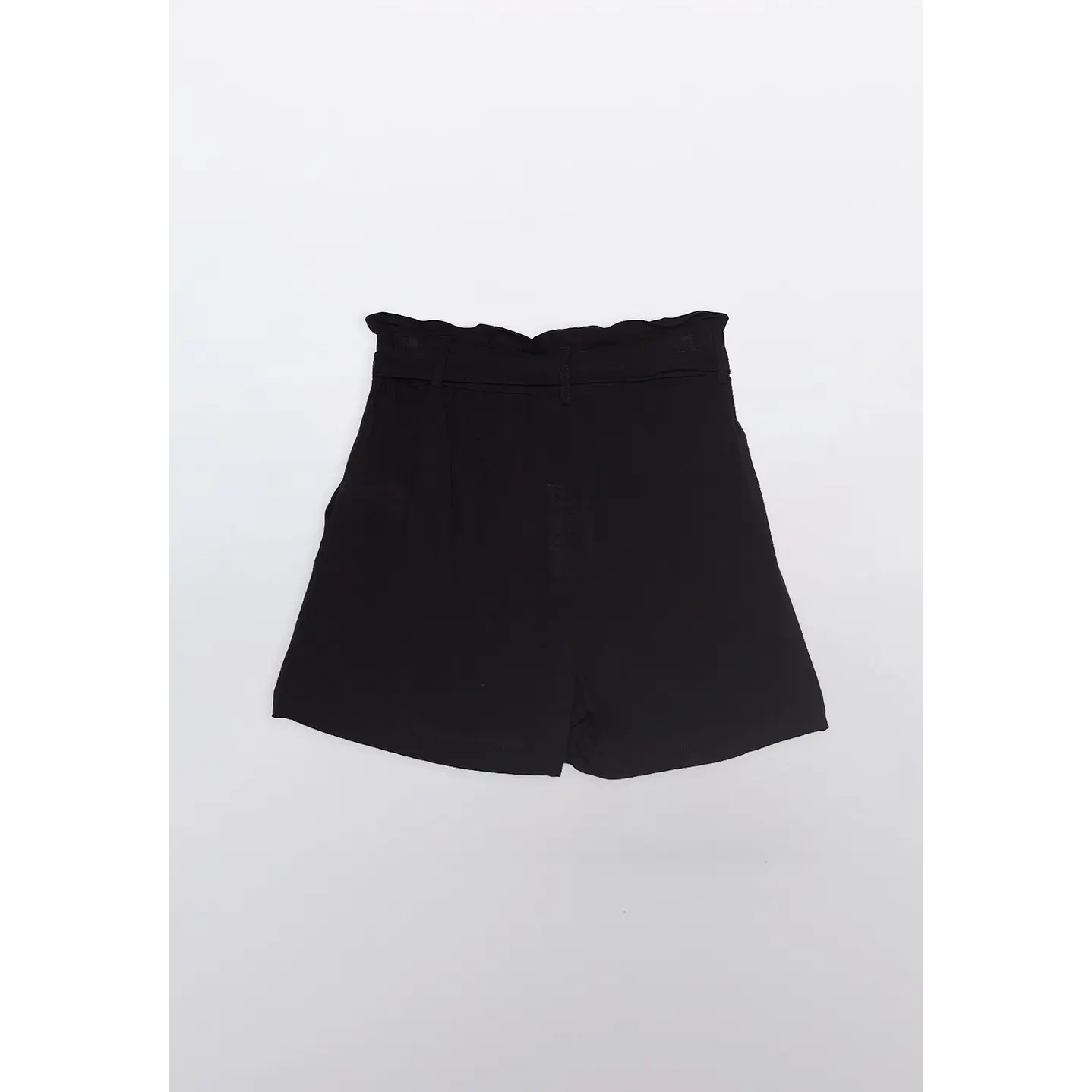 Short Mujer Lino Liso Negro Familyshop 2