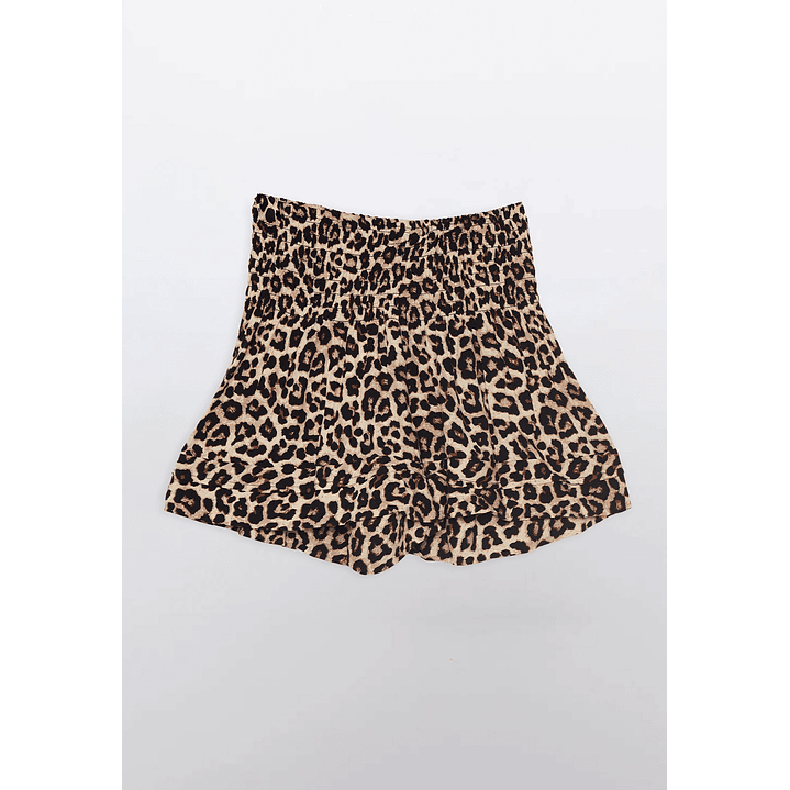 Short Mujer Pretina Ancha Café Familyshop 2