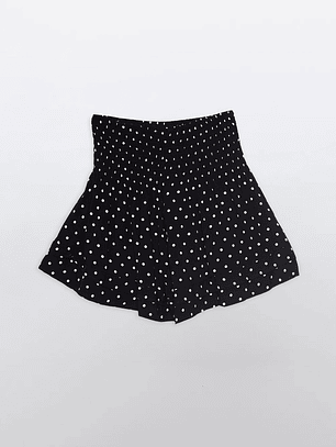 Short Mujer Pretina Ancha Puntos Negro Familyshop
