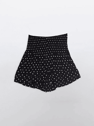 Short Mujer Pretina Ancha Puntos Negro Familyshop